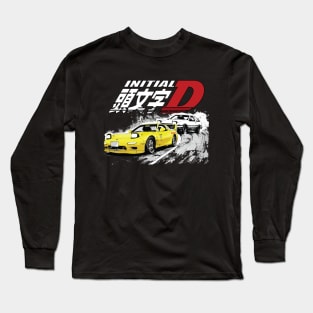 Initial D FD RX7 Stage 1 Drifting - Keisuke Takahashi's RedSuns vs takumi 86 Long Sleeve T-Shirt